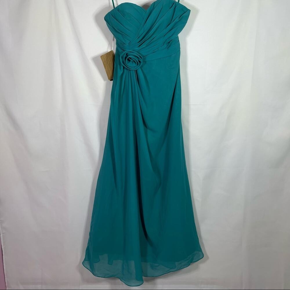 NWT, Light in the Box, Strapless Dress. Size 8. Beautiful Teal Color!